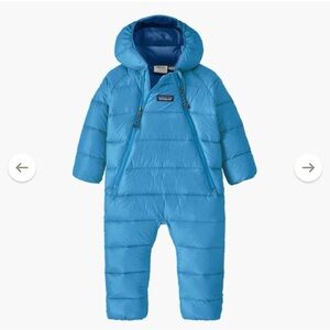 Patagonia Infant Blue Quilted Snowsuit